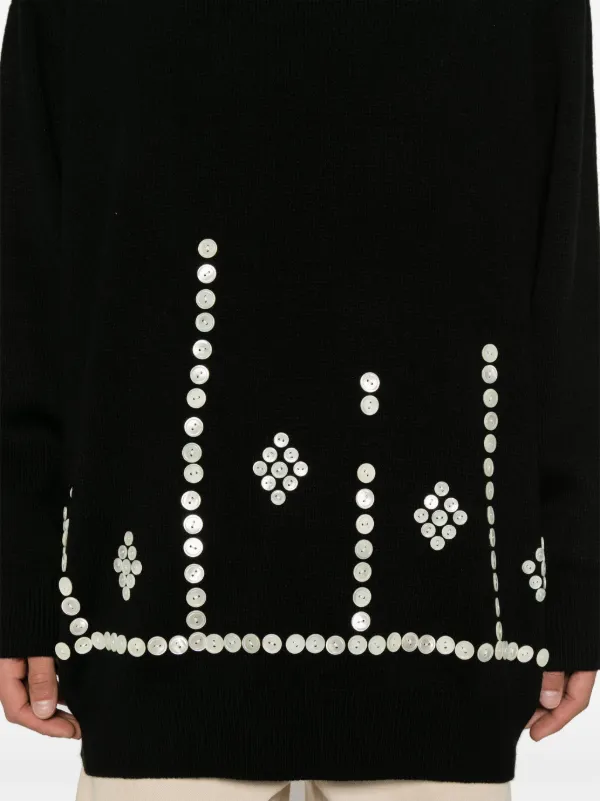Comme Des Garçons Homme Plus ボタンディテール セーター | ブラック | FARFETCH JP
