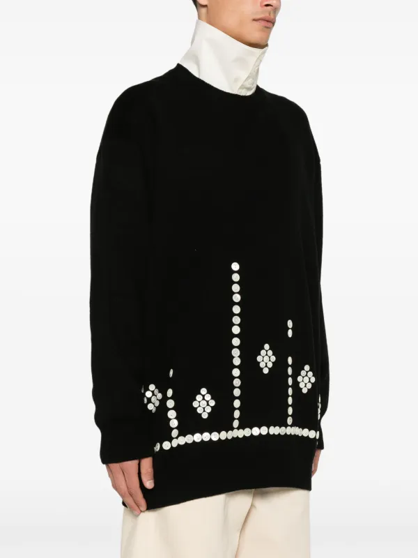 Comme Des Garçons Homme Plus ボタンディテール セーター | ブラック | FARFETCH JP