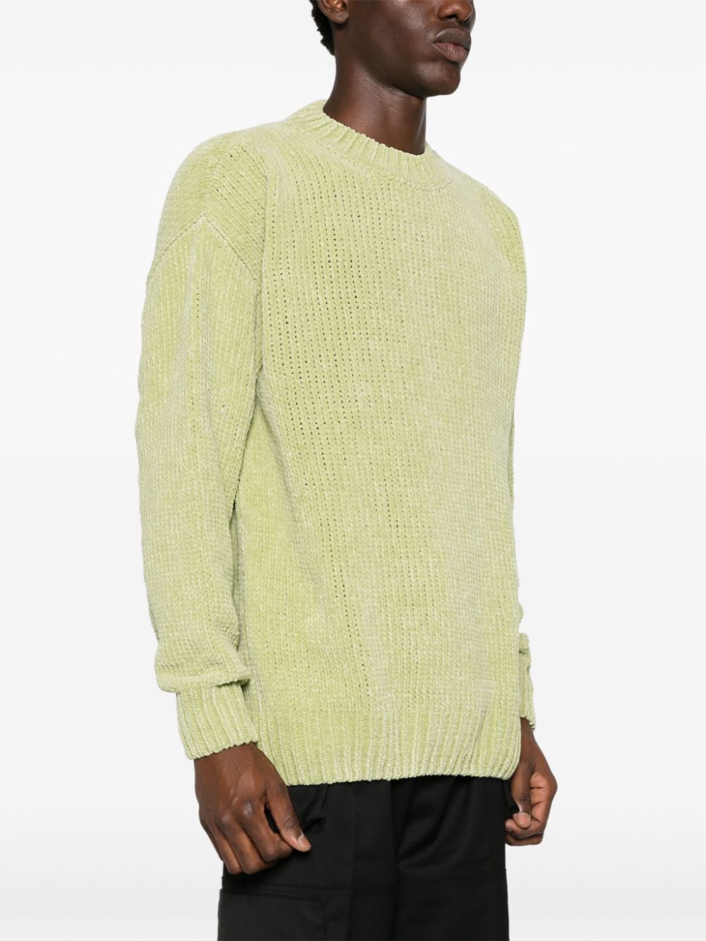 Shop Bonsai Chenille Sweater In Green