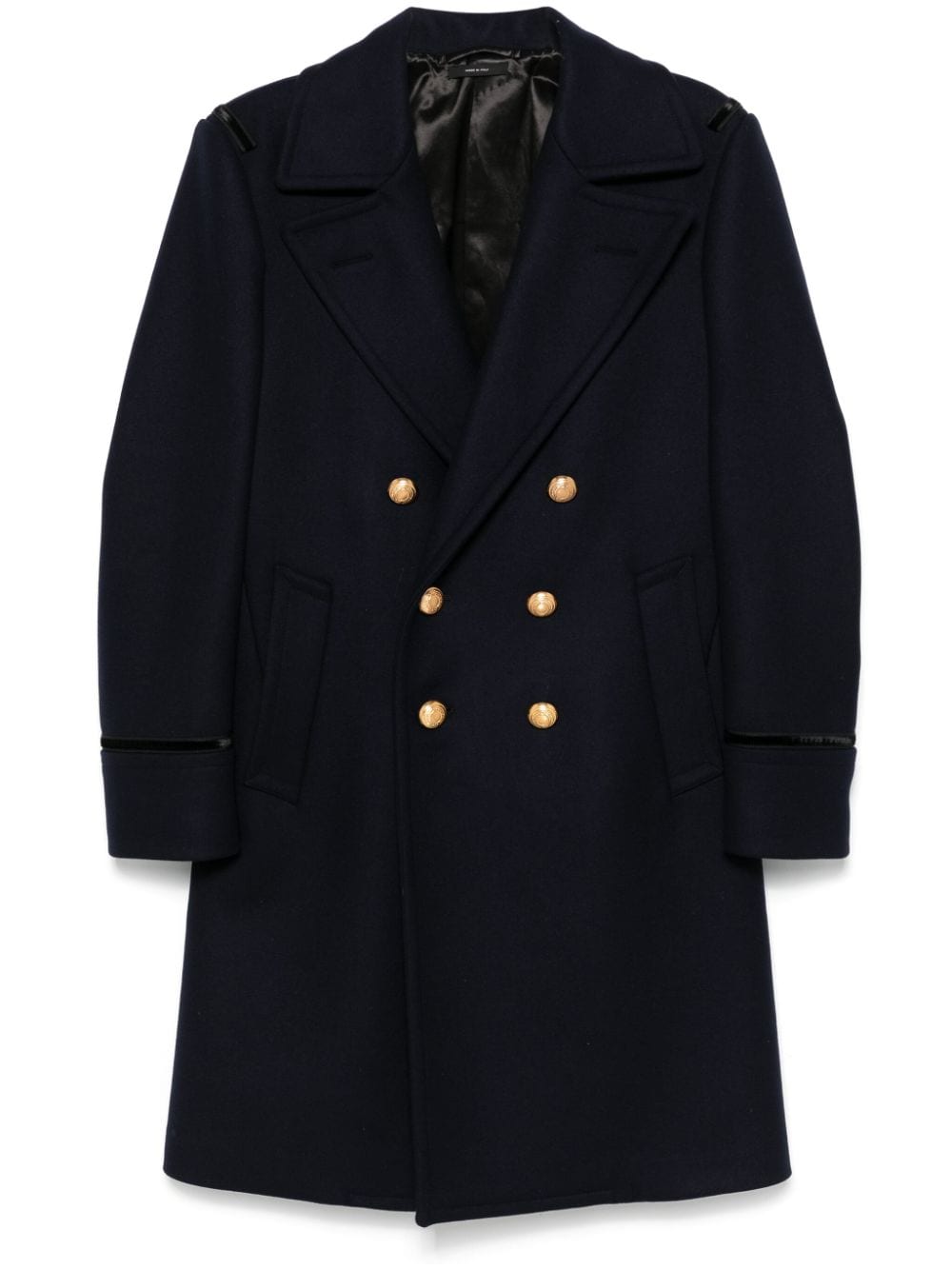 TOM FORD felted coat - Blu