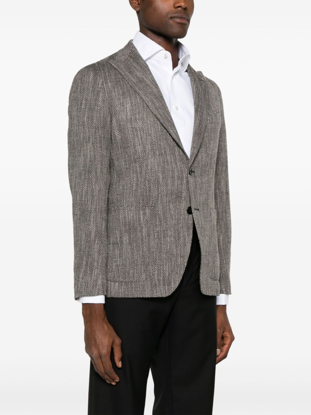 Tagliatore herringbone-pattern blazer Men