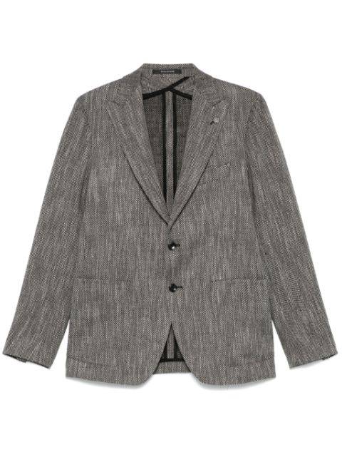 Tagliatore herringbone-pattern blazer Men