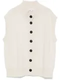 Antonelli knitted vest - White