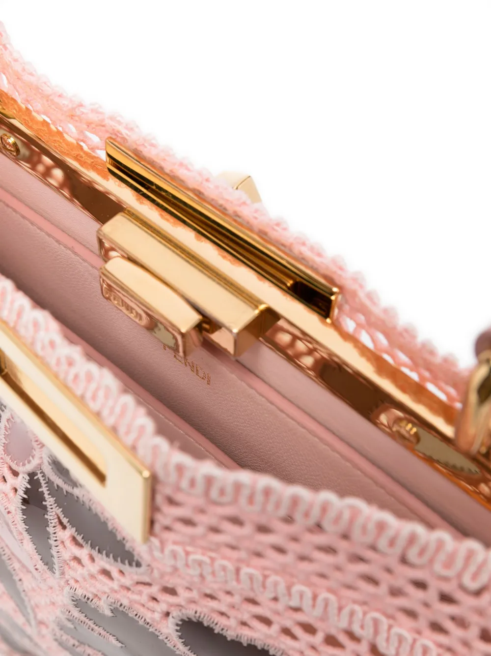 Pre-owned Fendi Peekaboo Iseeu Tote Bag In Pink