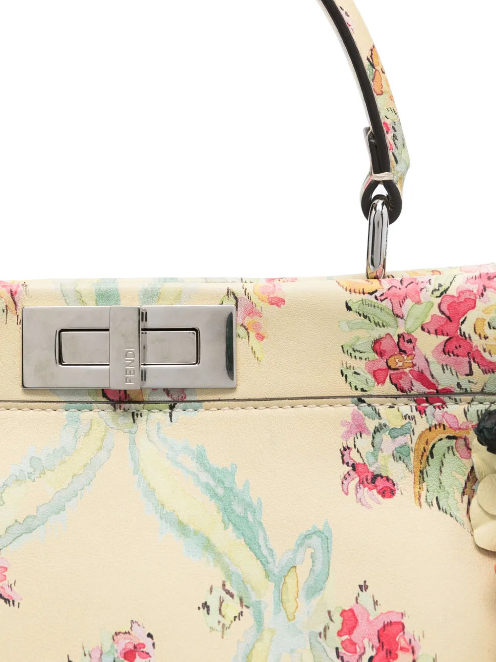 FENDI Pre-owned Medium Marie Antoniette Peekaboo Tote Bag In Neutrals