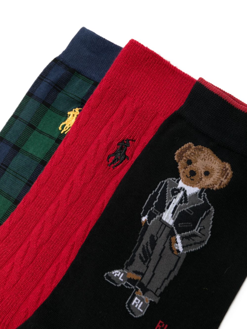 Polo Ralph Lauren Polo Pony socks (pack of three) - Red