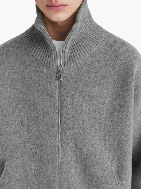 Axel Arigato Core zip-up Cardigan | Grey | FARFETCH