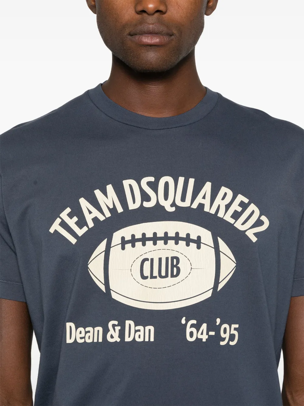 DSQUARED2 T-shirt met logoprint Blauw