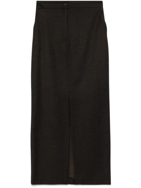 Antonelli mélange-effect maxi skirt