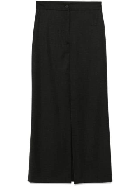 Antonelli mélange-effect maxi skirt