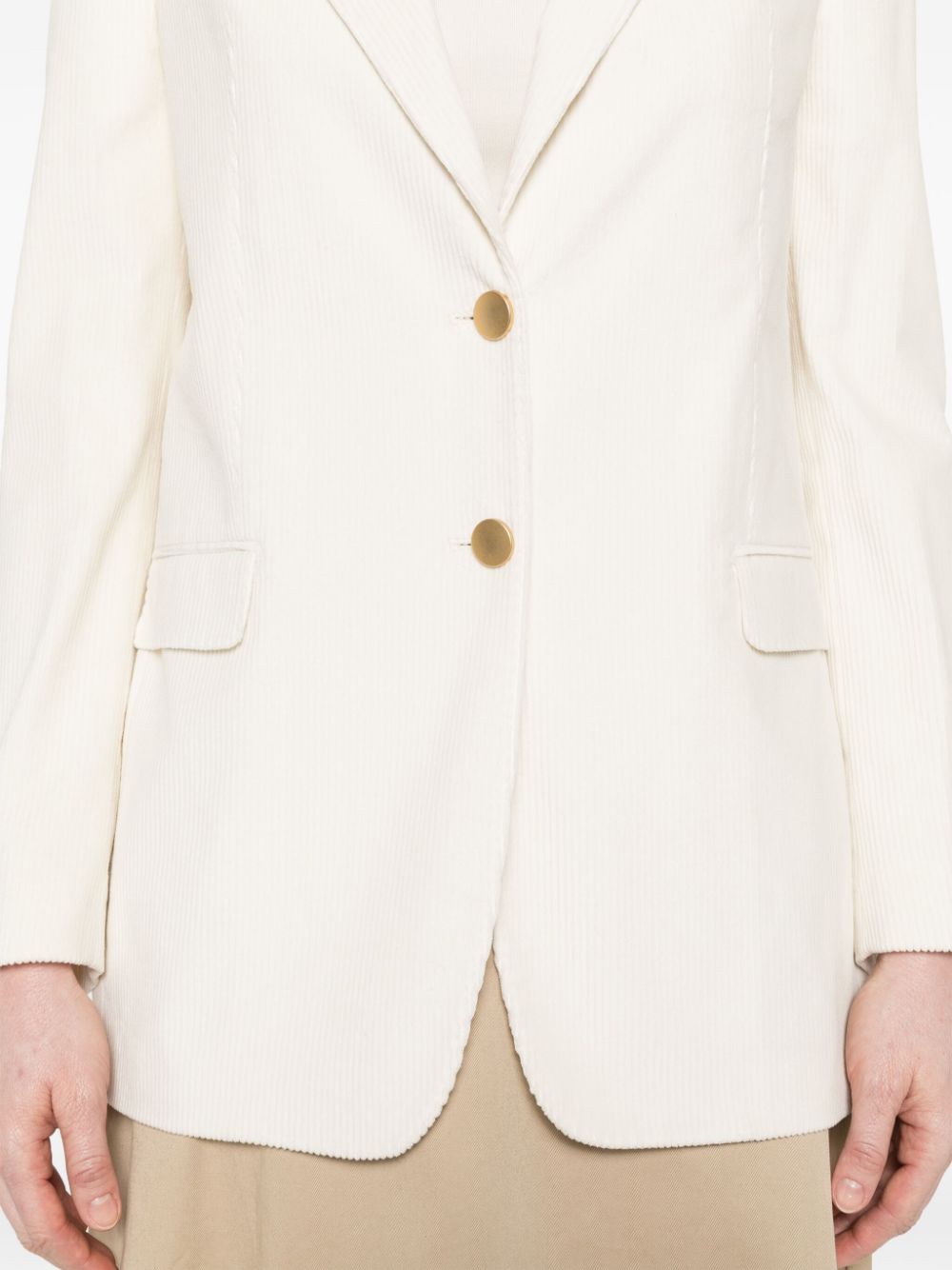 Shop Tagliatore Bertha Blazer In White