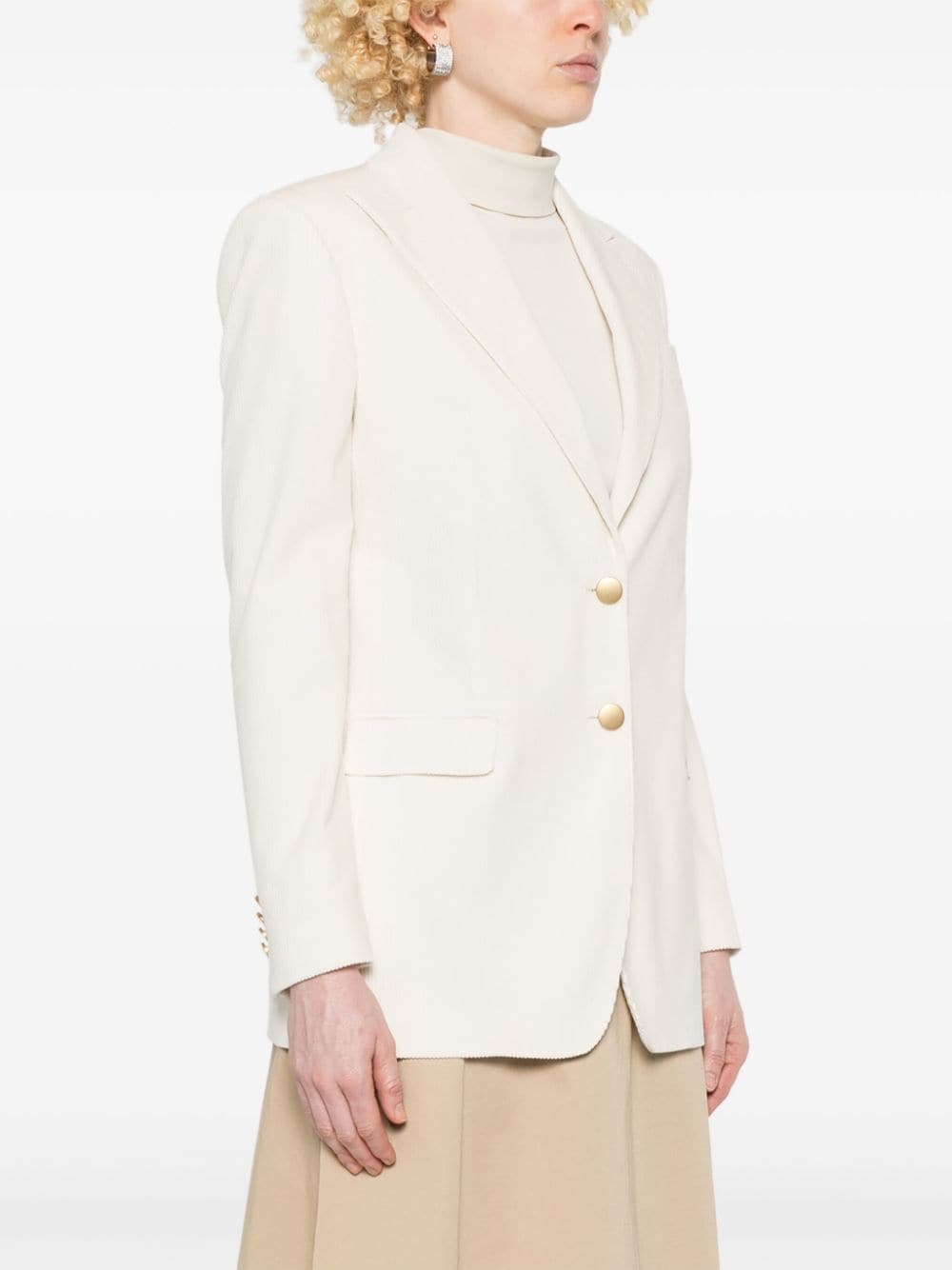 Shop Tagliatore Bertha Blazer In White