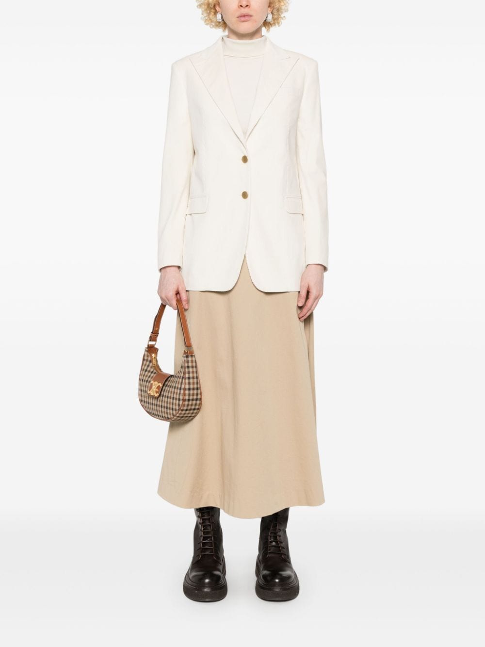 Shop Tagliatore Bertha Blazer In White