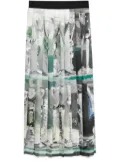 MSGM pleated maxi skirt - Grey