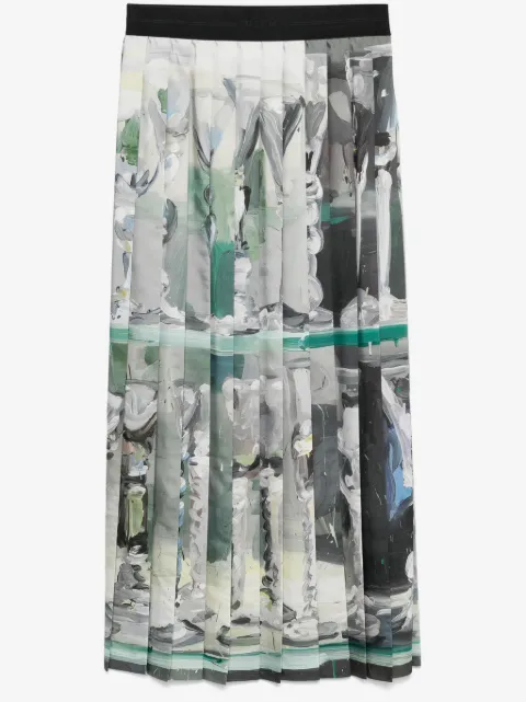 MSGM pleated maxi skirt