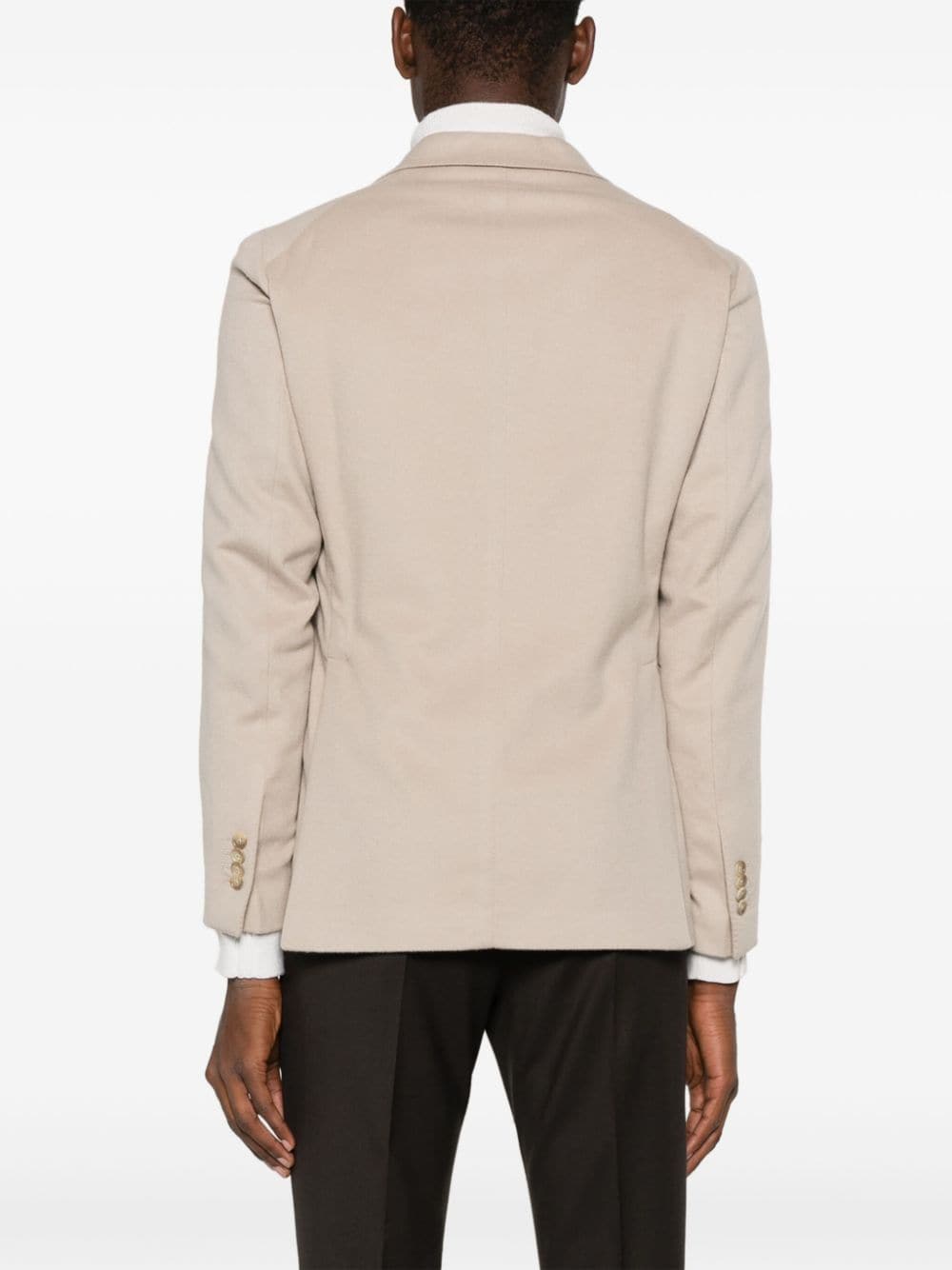 Shop Tagliatore Single-breasted Blazer In Neutrals