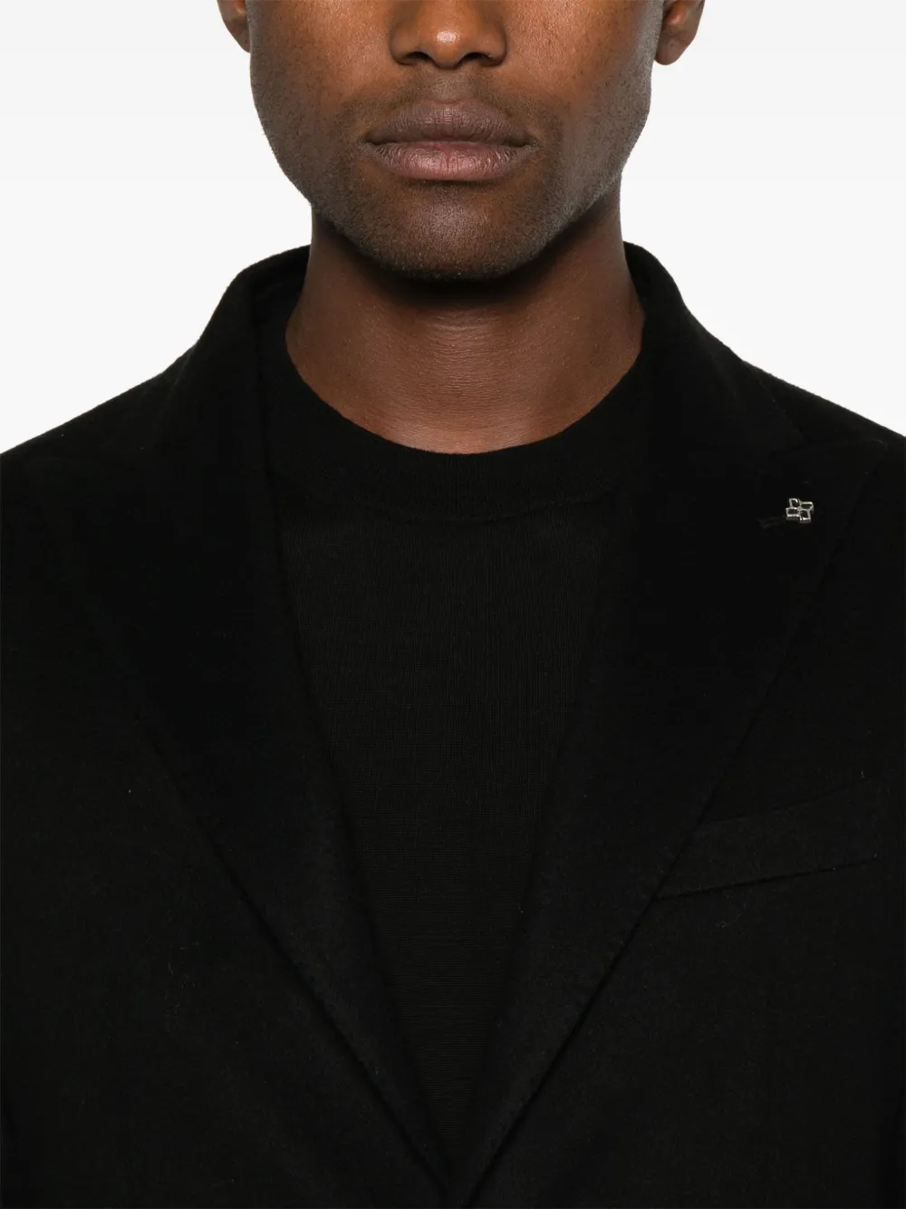 Tagliatore Blazer met broche Zwart