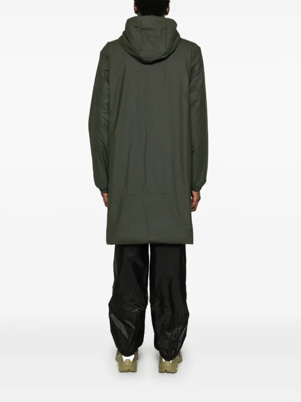Rains Lojha Coat Green FARFETCH IN