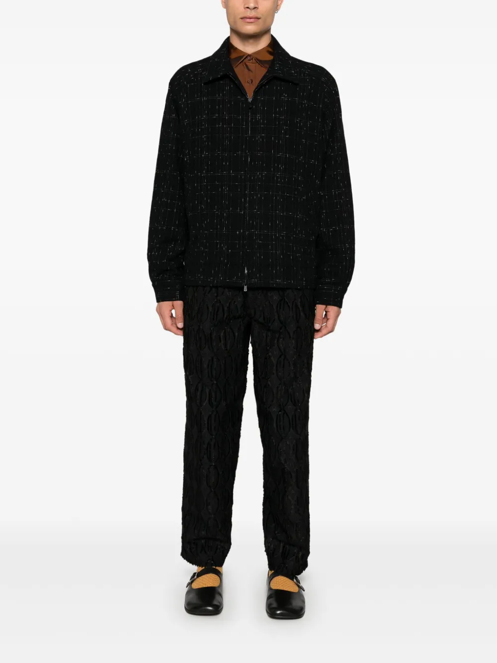 Needles plaid jacket - Zwart