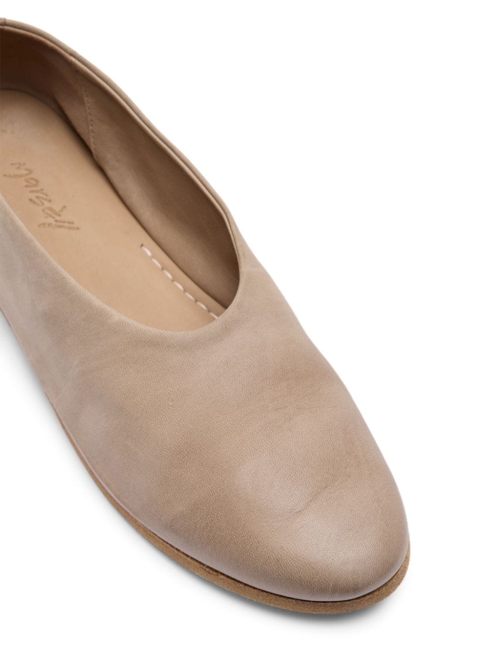 Shop Marsèll Coltellaccio Ballerina Shoes In Neutrals