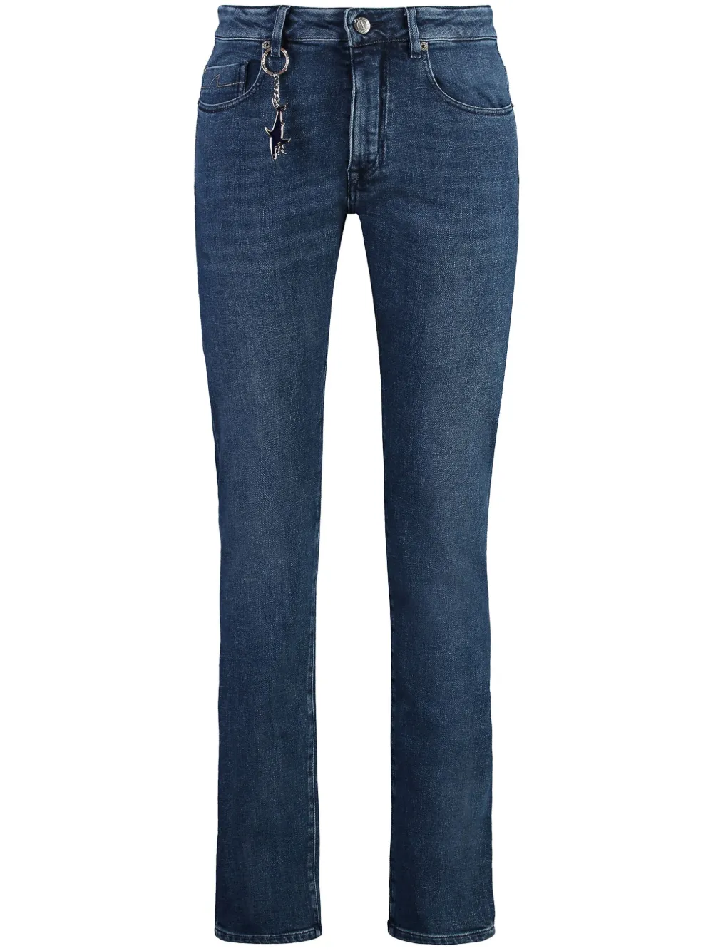 Paul & Shark Skinny jeans met decoratief stiksel Blauw