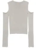 Rick Owens cold-shoulder sweater - Grey