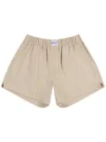 Axel Arigato striped cotton-blend shorts - Neutrals