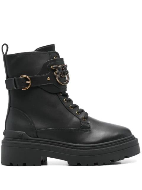 PINKO Love Birds leather boots