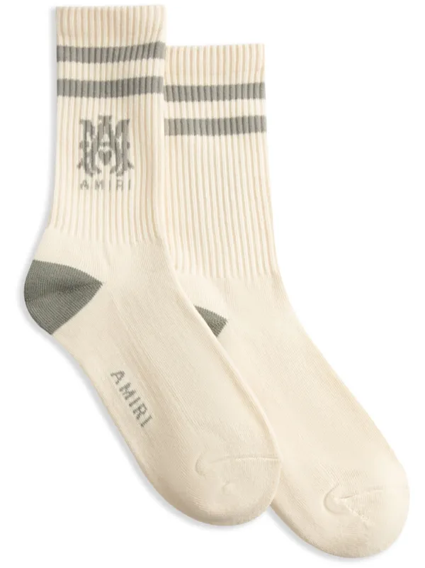 Amiri fashion Ribbed Crew Socks