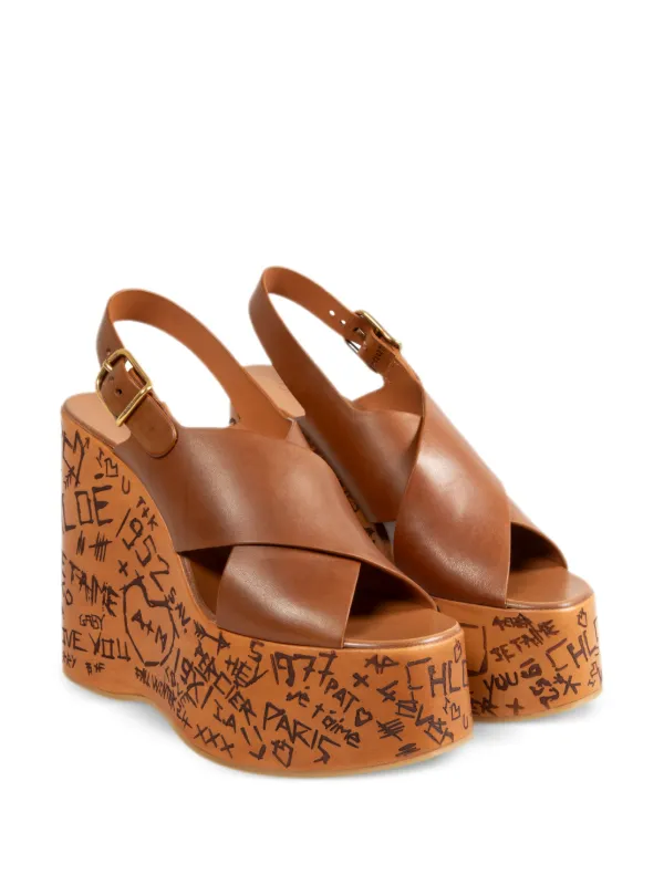 Chloé Leather Sandals | Brown | FARFETCH