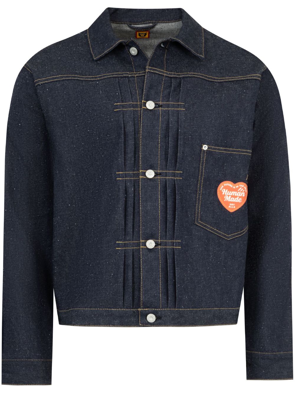 buttoned denim jacket