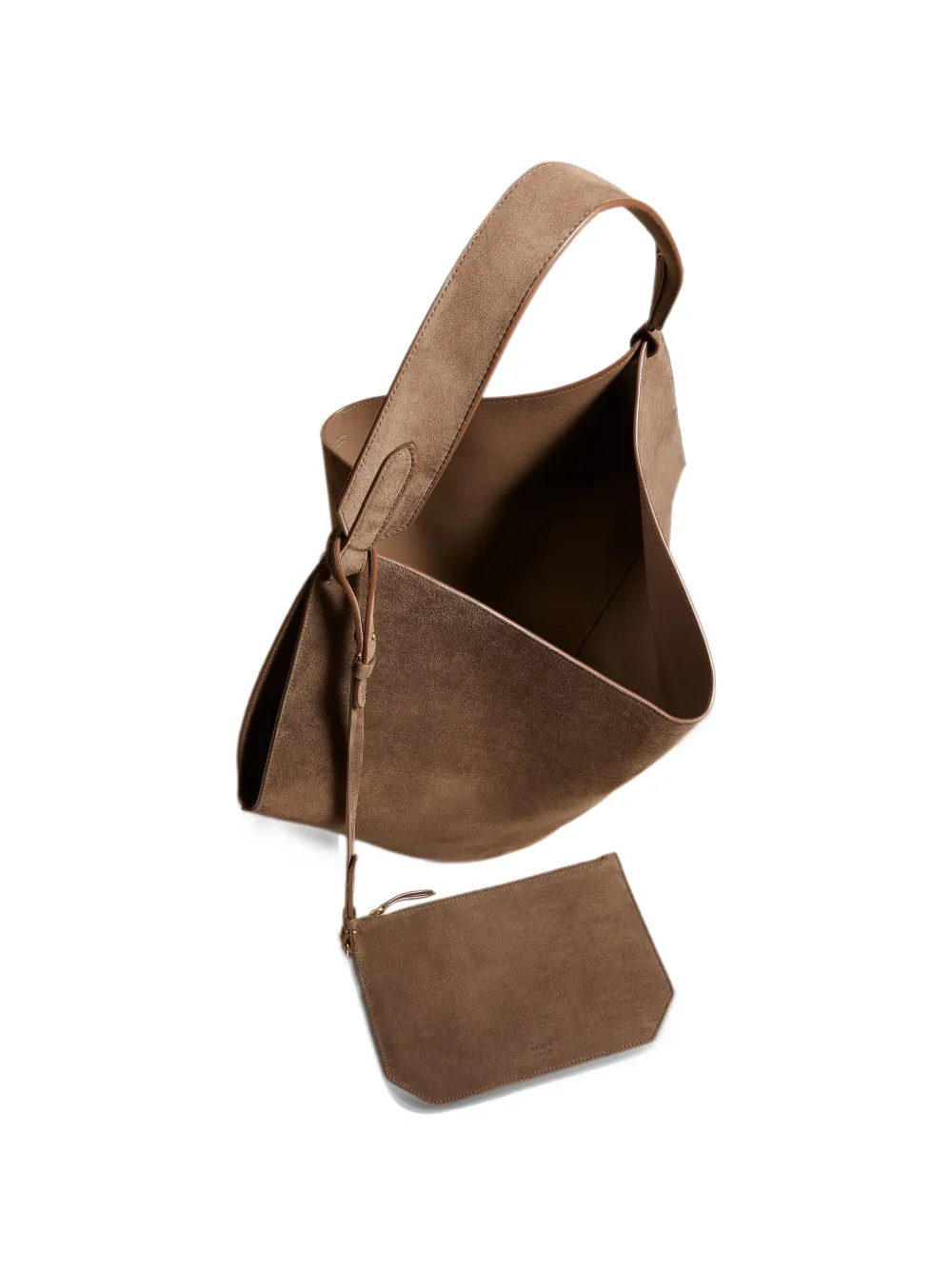 KHAITE Lotus medium shopper Beige