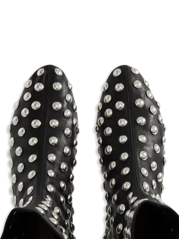 【関税込み】KHAITE ブラック The Apollo ヒール ブーツ Apollo Flat Ankle Boot in Black Leather – KHAITE