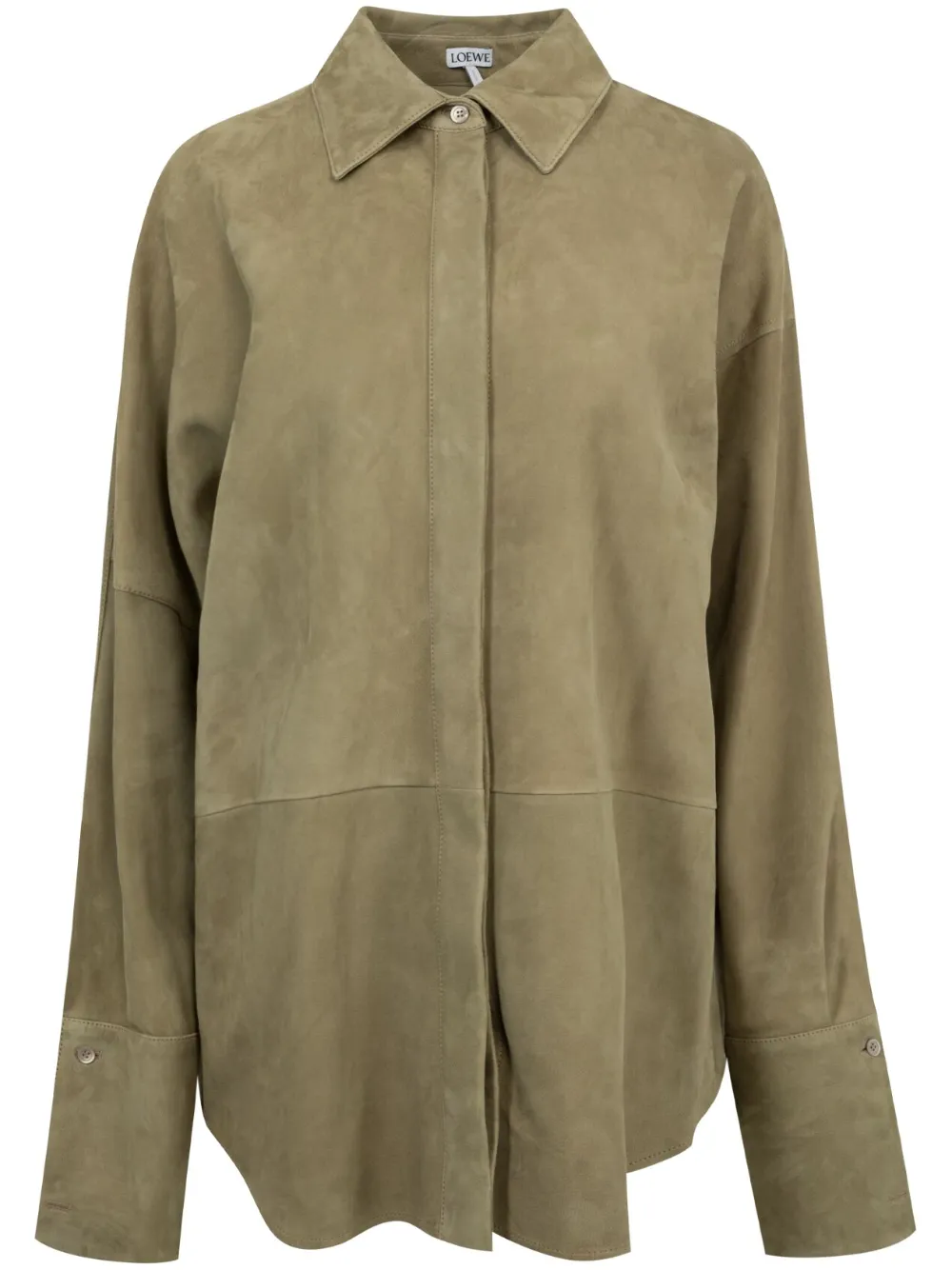 LOEWE draped shirt - Green