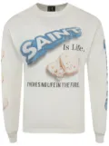 SAINT MXXXXXX x Shermer Academy long-sleeve T-shirt - White