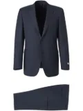 Canali checked two-piece suit - Blue