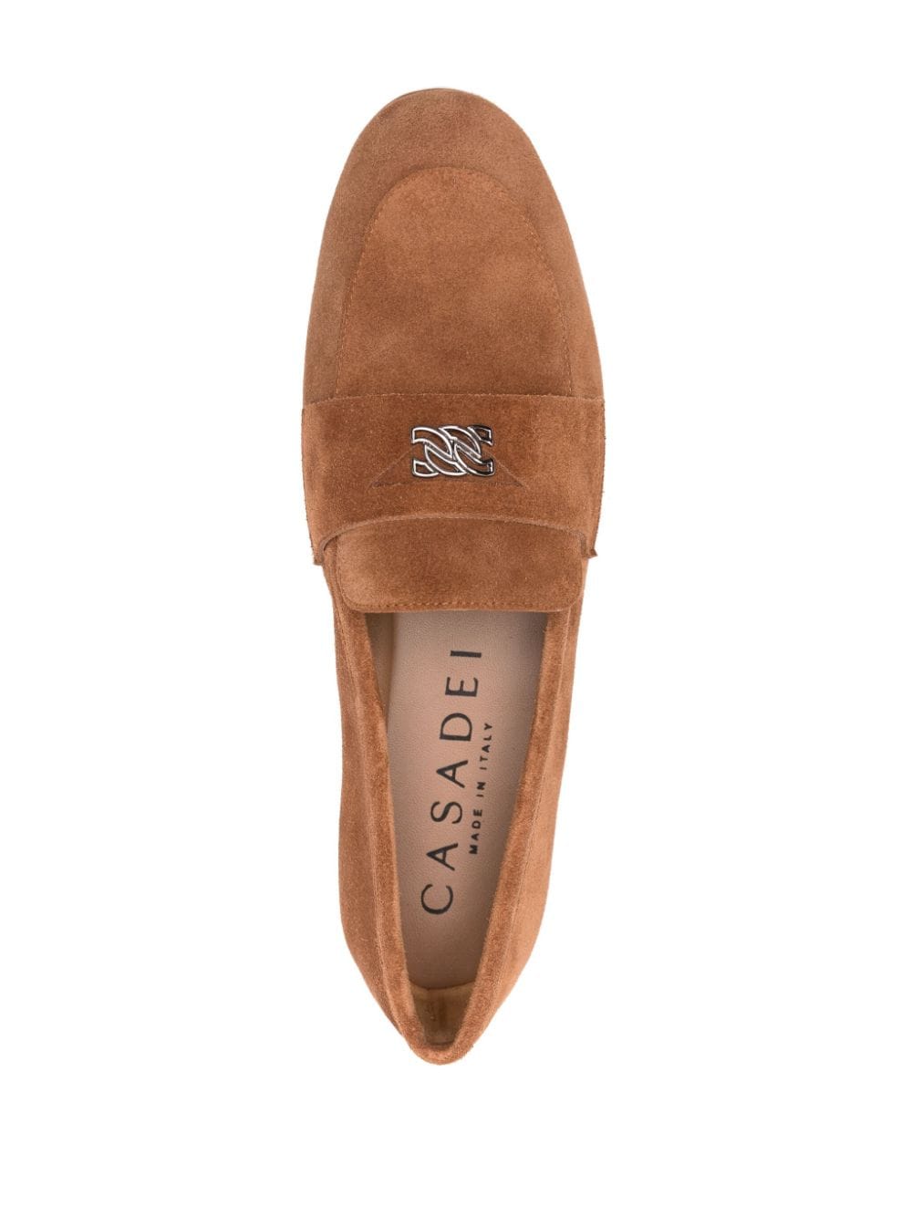 Shop Casadei Antilope Loafers In Brown