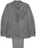 LUIGI BIANCHI MANTOVA pinstriped suit - Grey