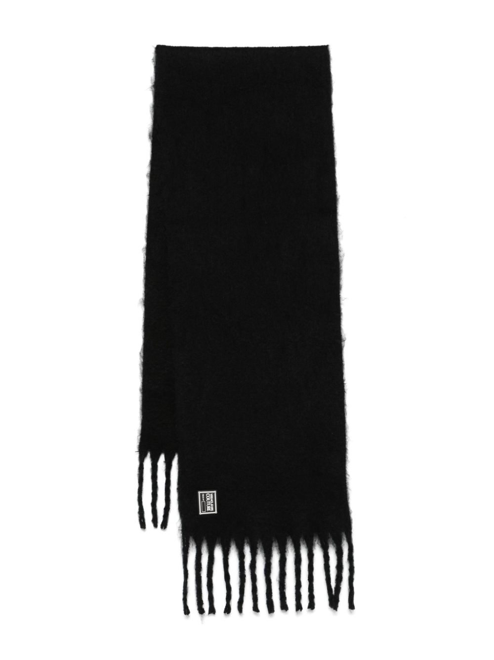 Versace Jeans Couture logo-patch scarf – Black