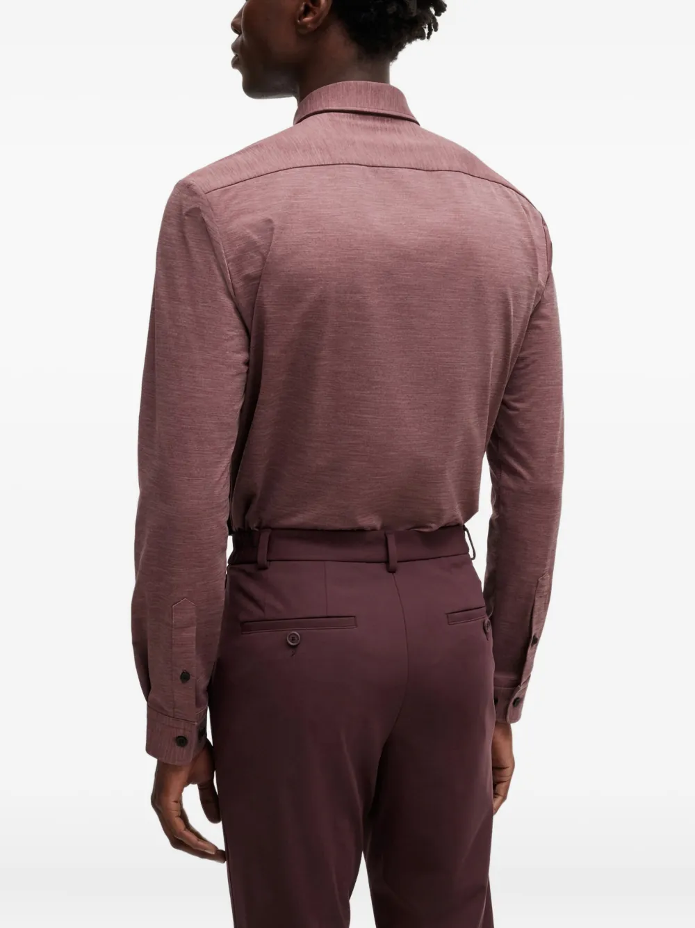 BOSS Button-down overhemd Rood