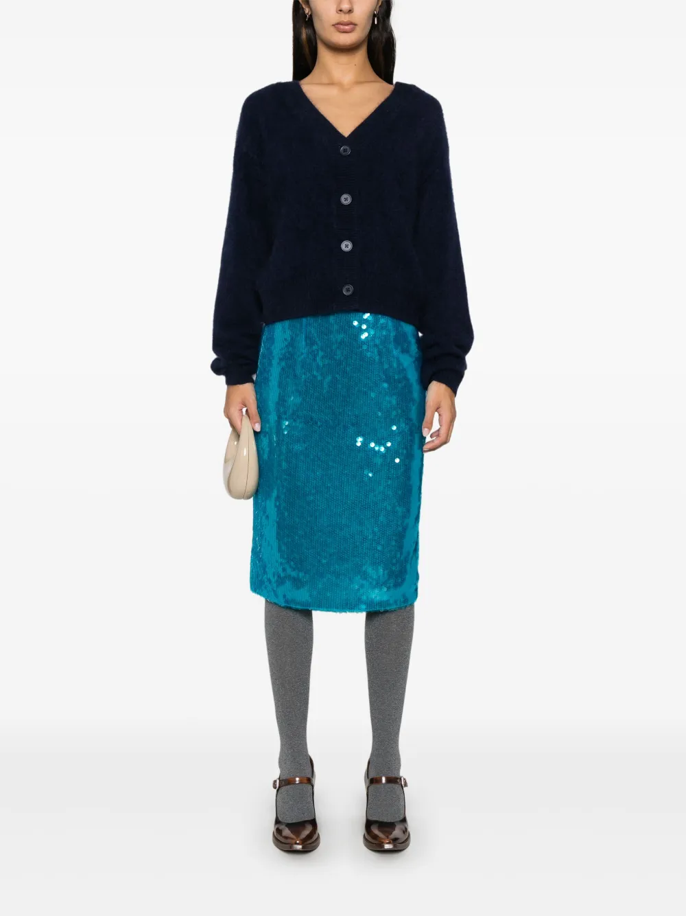 Dorothee Schumacher Vest met geborsteld effect - Blauw