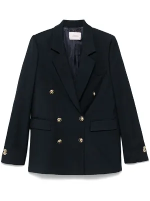Erika Cavallini ストライプ シングルジャケット | ブルー | FARFETCH JP