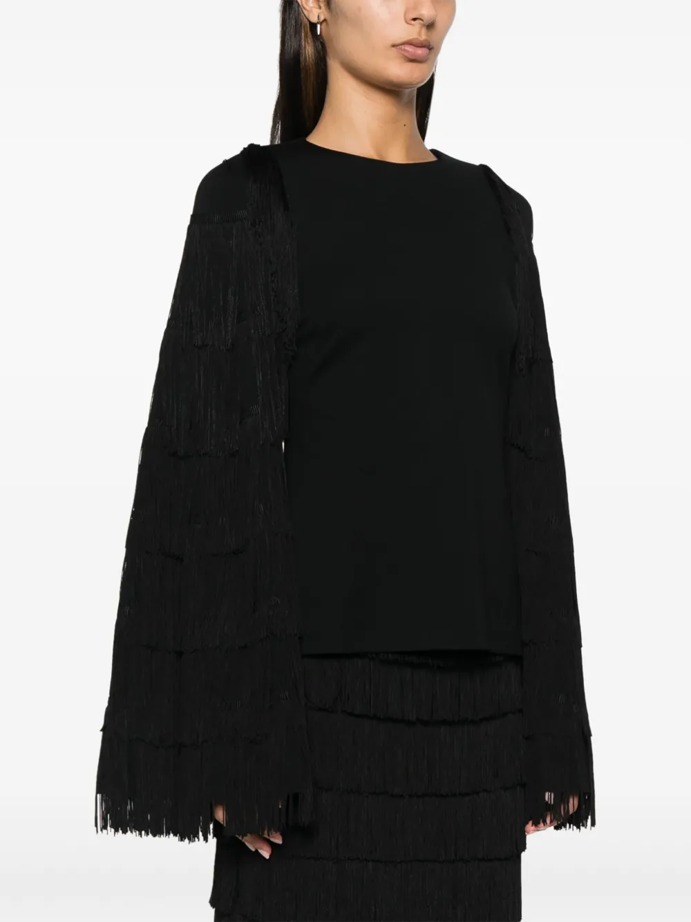 Dorothee Schumacher Blouse met franje detail Zwart