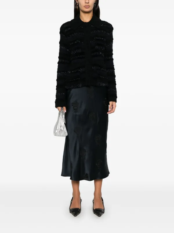 Dorothee Schumacher floral-embroidered Midi Skirt | Blue