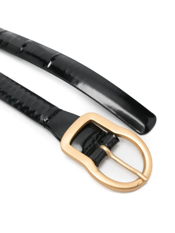 Dorothee Schumacher Patent Leather Belt | Black | FARFETCH display picture 3