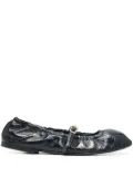 Dorothee Schumacher patent-leather ballerina shoes - Blue