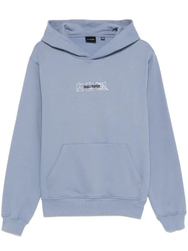 Daily Paper Mirror Hoodie Blue FARFETCH CA