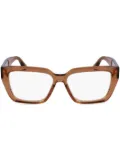 Victoria Beckham Eyewear square-frame glasses - Brown