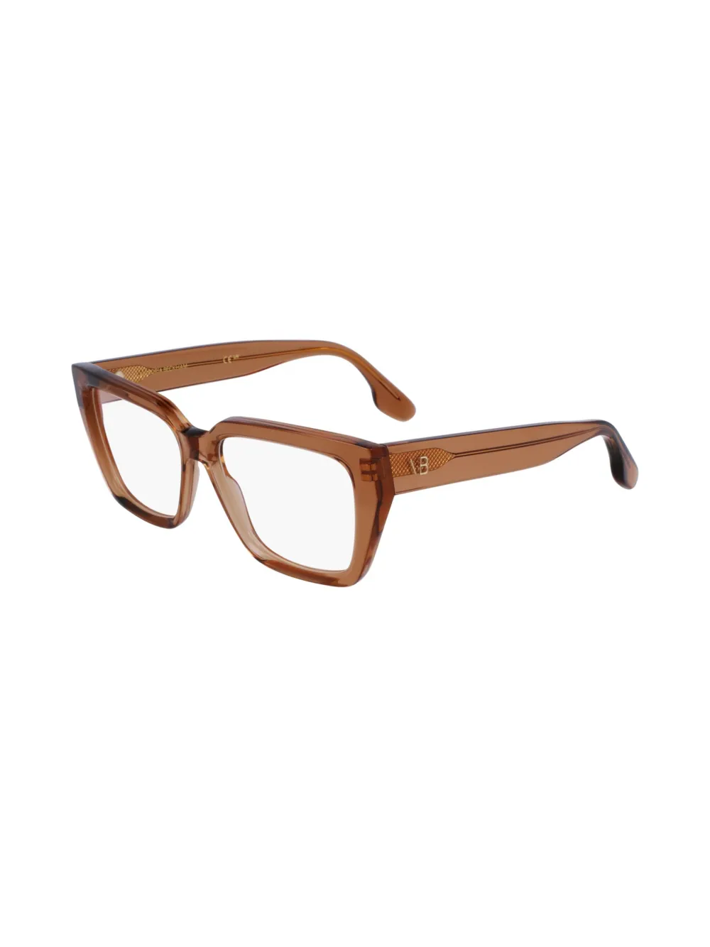Victoria Beckham Eyewear Bril met vierkant montuur Bruin