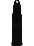 THE ANDAMANE ruched maxi dress - Black